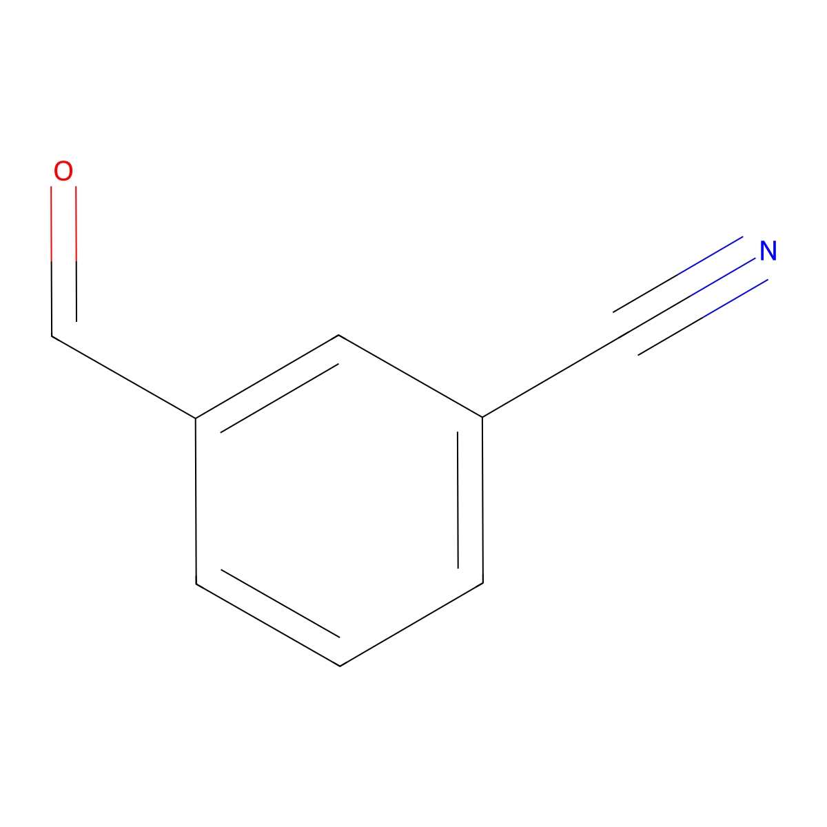 m-Formylbenzonitrile molecular structure, CAS 24964-64-5