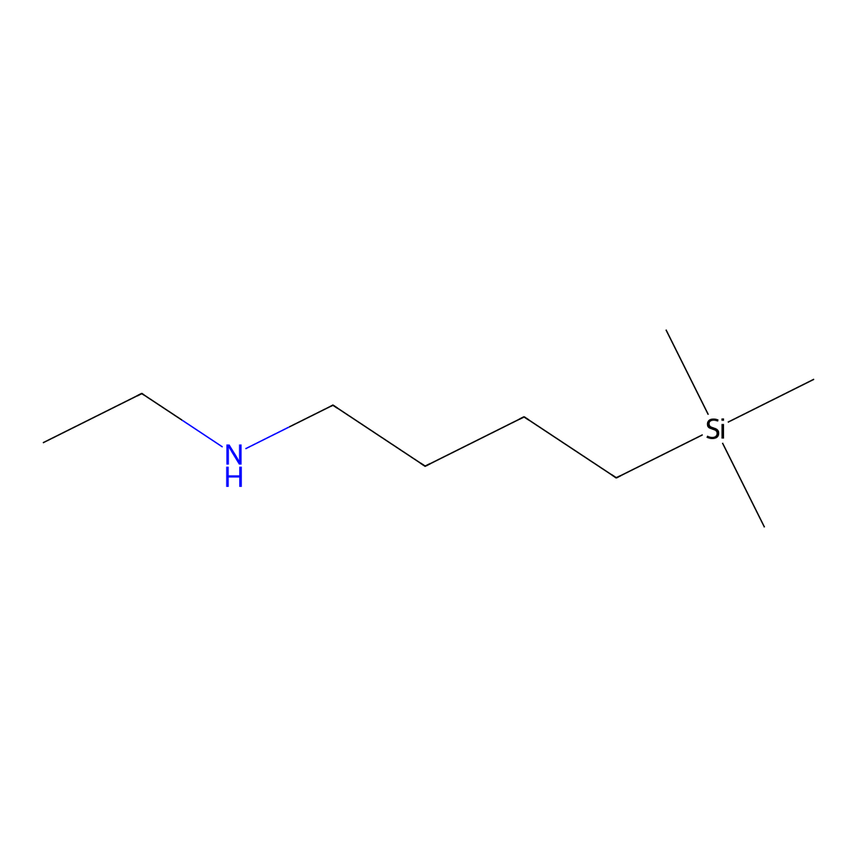 Ethyl[4-(trimethylsilyl)butyl]amine molecular structure, CAS 249648-41-7