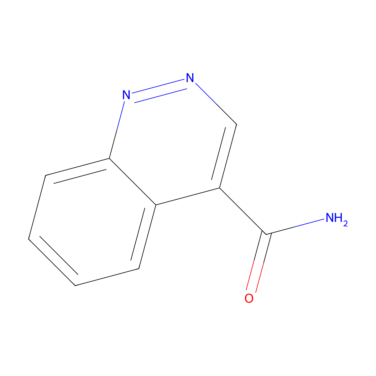 Cinnoline-4-carboxamide molecular structure, CAS 24966-80-1