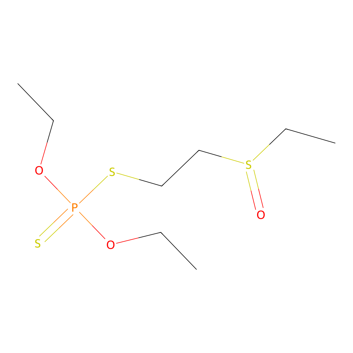 Oxydisulfoton molecular structure, CAS 2497-07-6