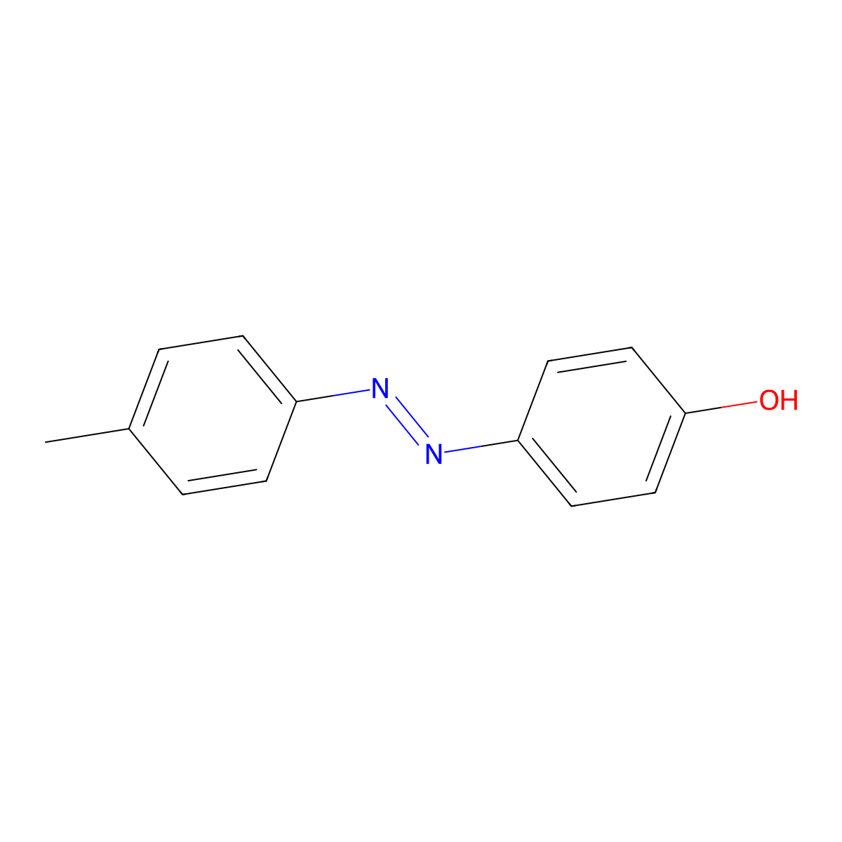 4-(4-Methylphenylazo)phenol molecular structure, CAS 2497-33-8