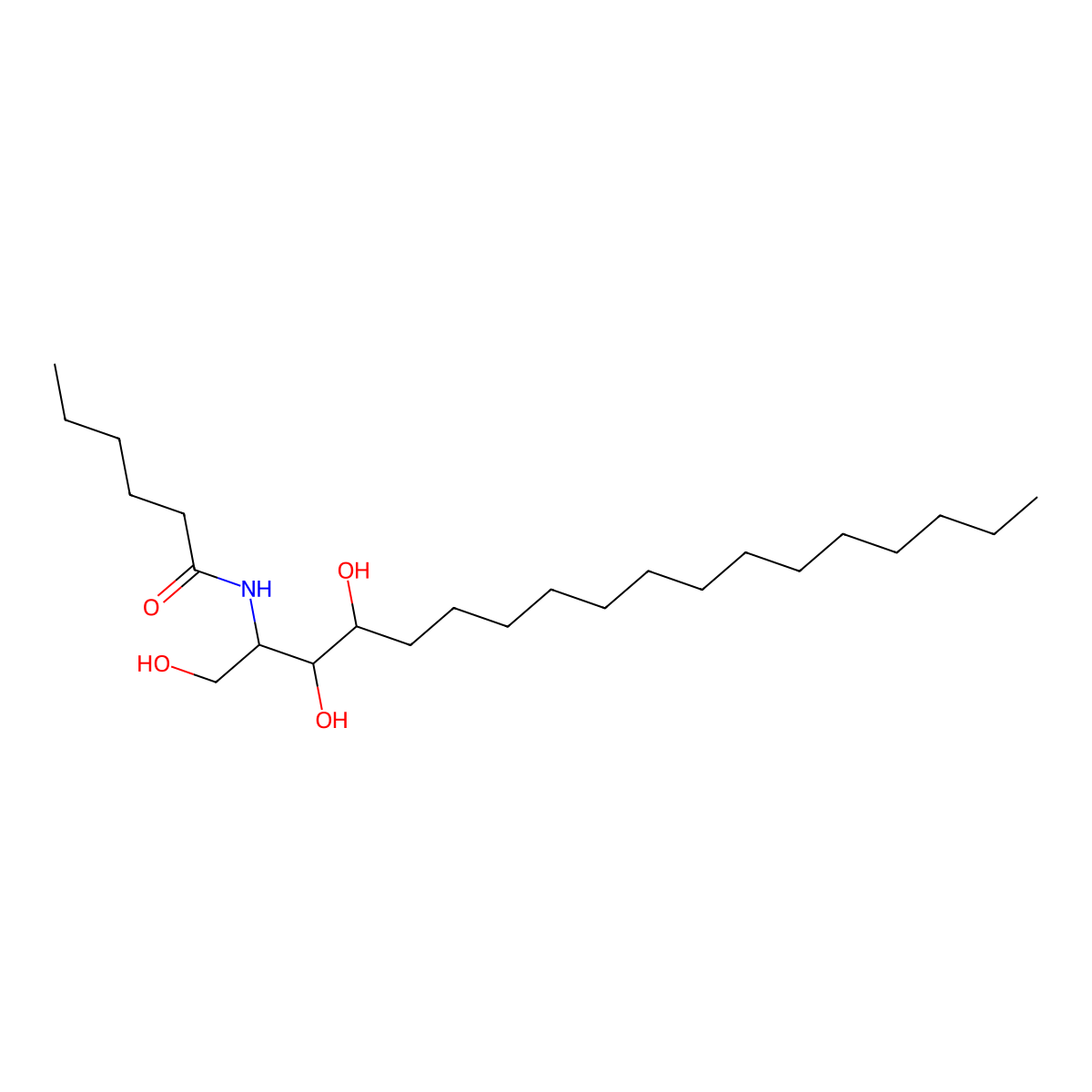 Caprooyl Phytosphingosine molecular structure, CAS 249728-94-7