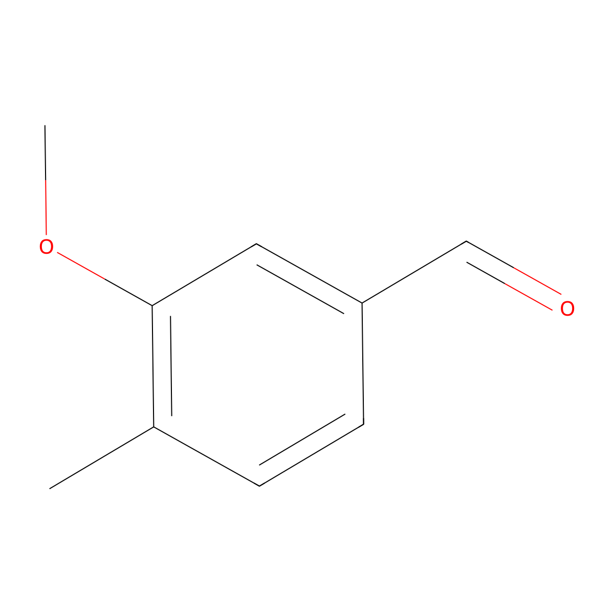 3-Methoxy-4-methylbenzaldehyde molecular structure, CAS 24973-22-6