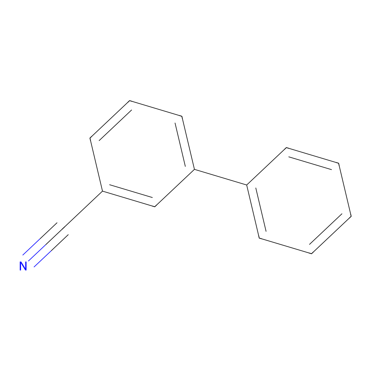 [1,1'-Biphenyl]-3-carbonitrile molecular structure, CAS 24973-50-0