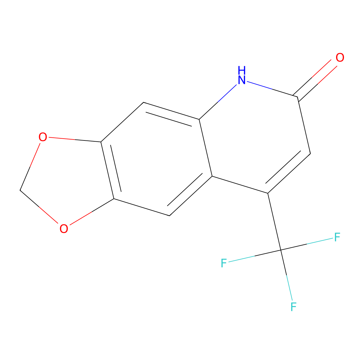8-(Trifluoromethyl)-[1,3]dioxolo[4,5-g]quinolin-6-ol molecular structure, CAS 249737-08-4