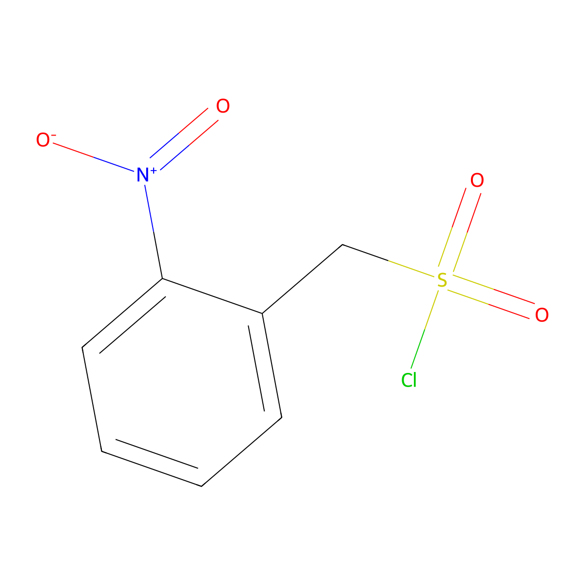 (2-nitrophenyl)methanesulfonyl Chloride molecular structure, CAS 24974-75-2