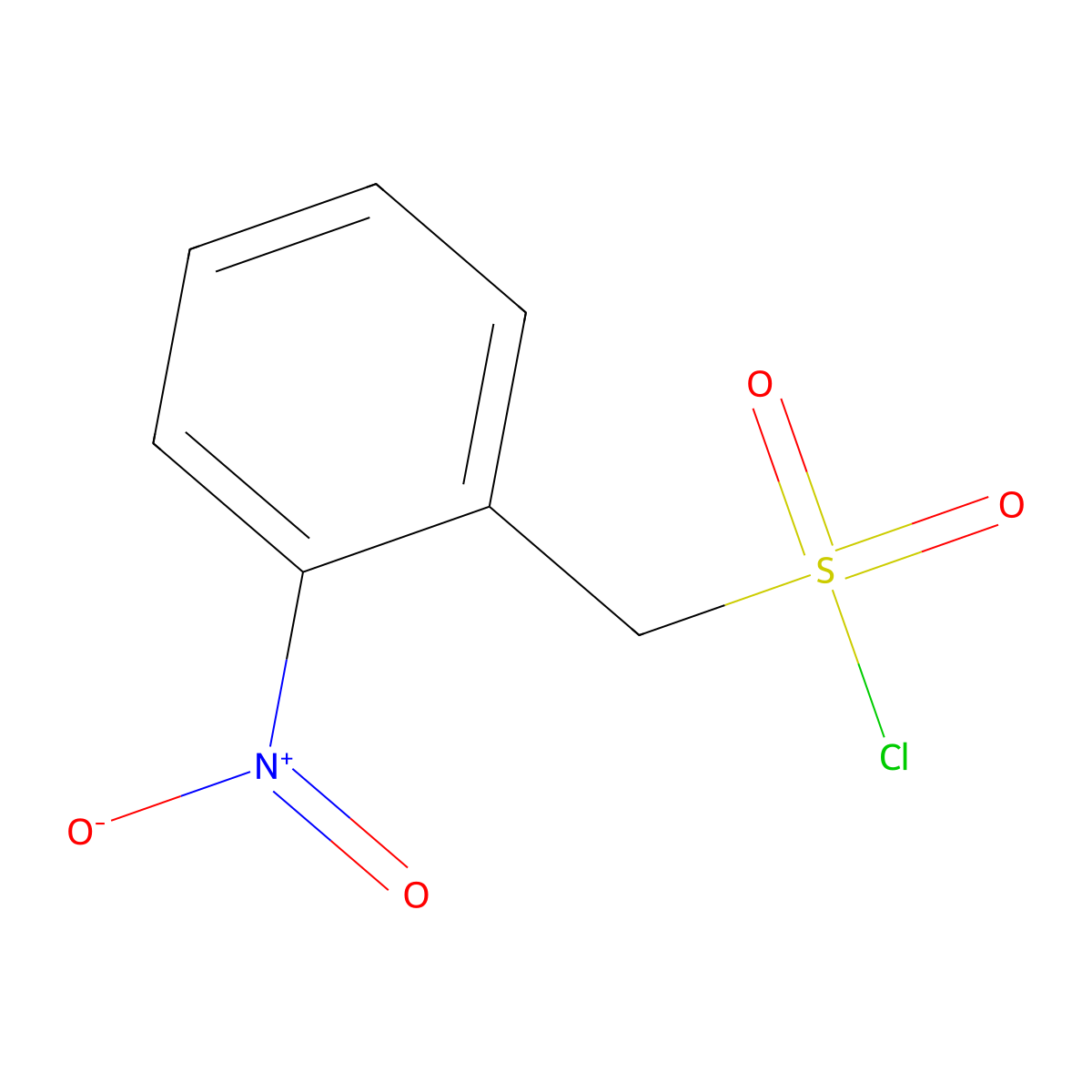 (2-nitrophenyl)methanesulfonyl Chloride molecular structure, CAS 24974-75-2