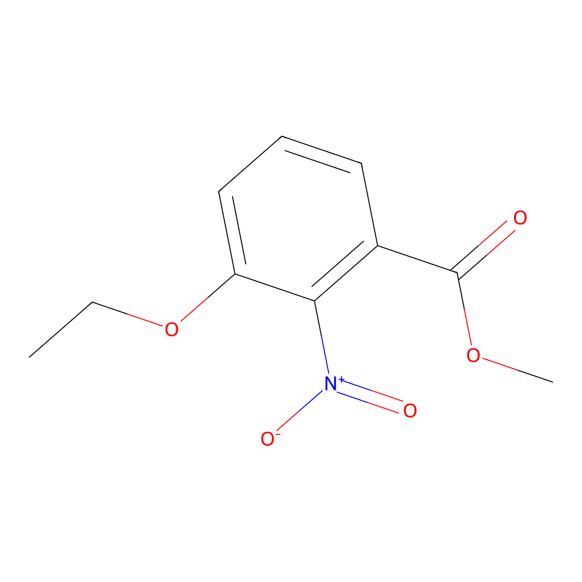 Methyl 3-ethoxy-2-nitrobenzoate molecular structure, CAS 2497532-19-9