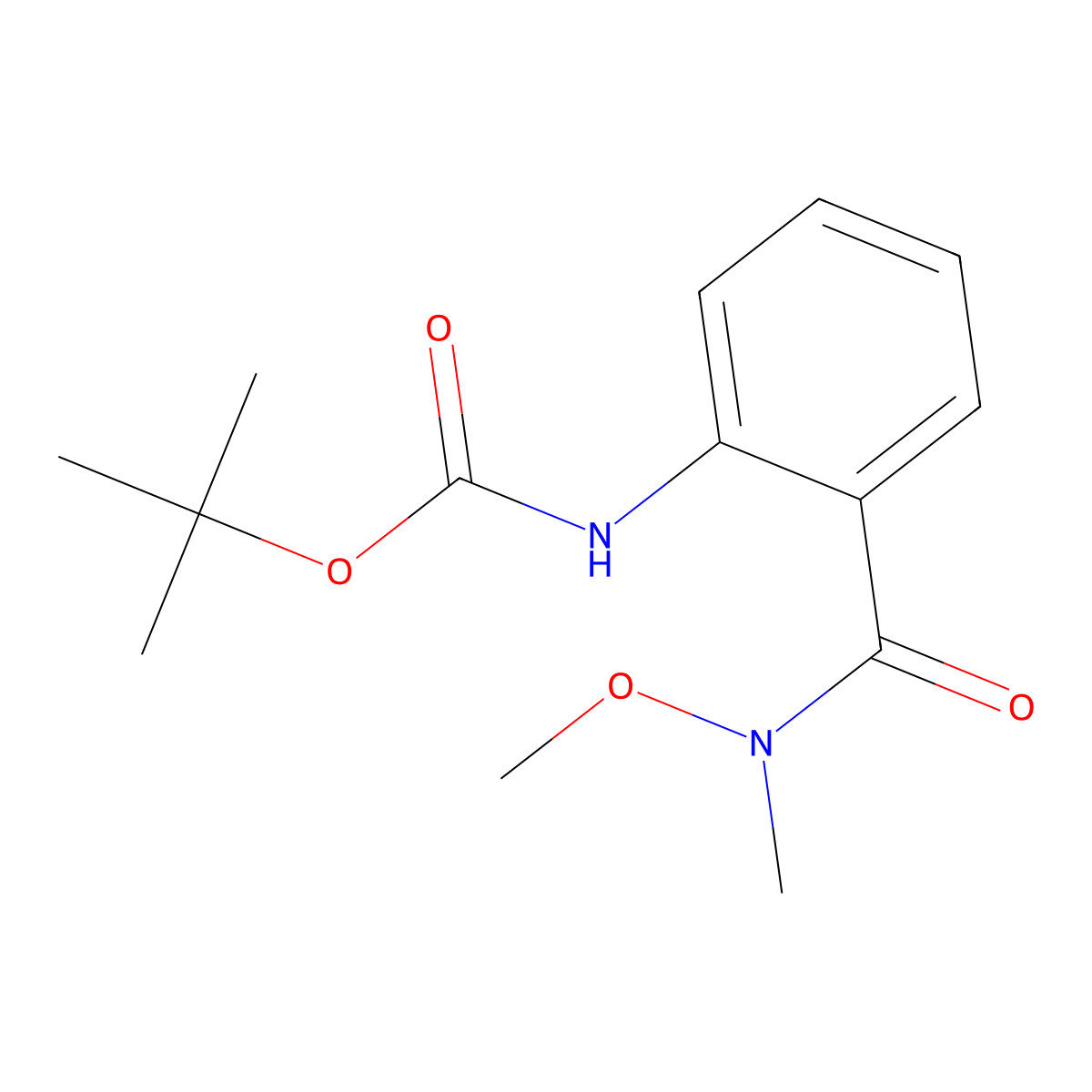 tert-butyl N-{2-[methoxy(methyl)carbamoyl]phenyl}carbamate molecular structure, CAS 249765-58-0