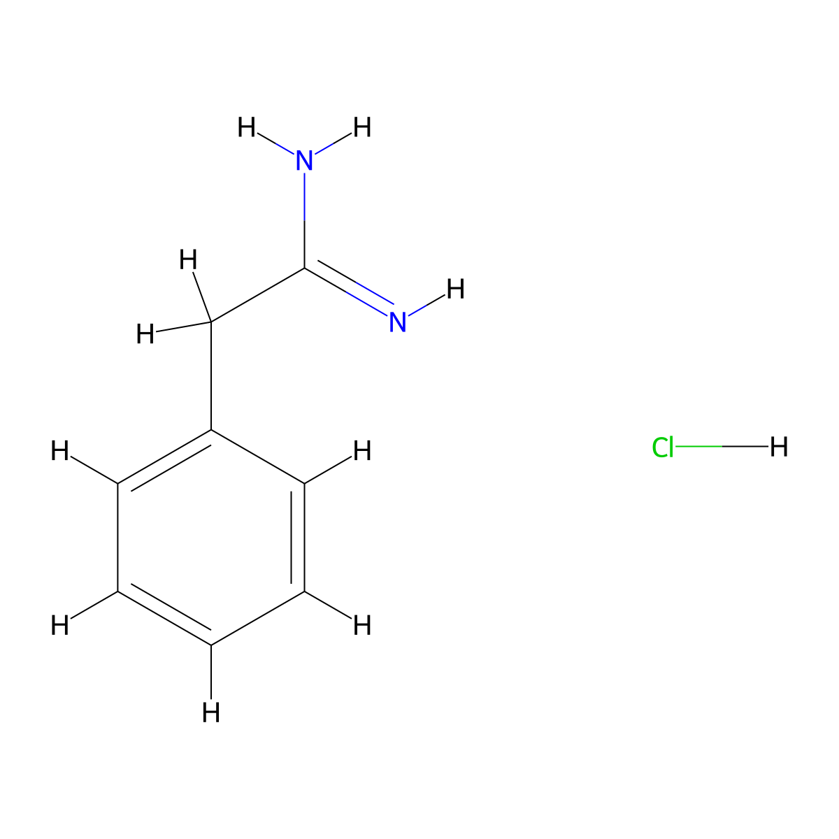 2-Phenylethanimidamide hydrochloride molecular structure, CAS 2498-46-6