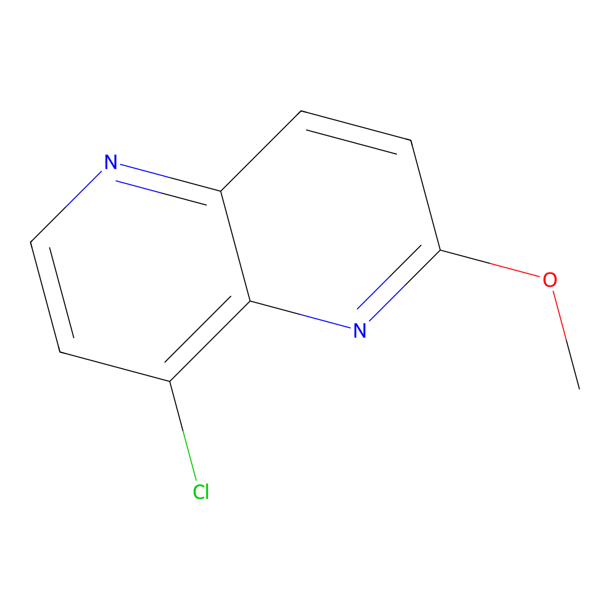 8-Chloro-2-methoxy-1,5-naphthyridine molecular structure, CAS 249889-68-7