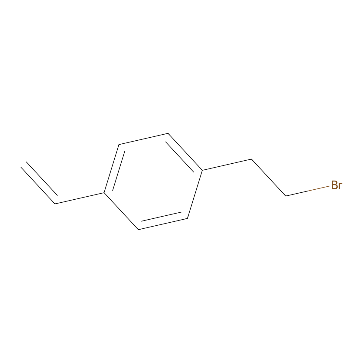 1-(2-Bromoethyl)-4-ethenylbenzene molecular structure, CAS 2499-63-0