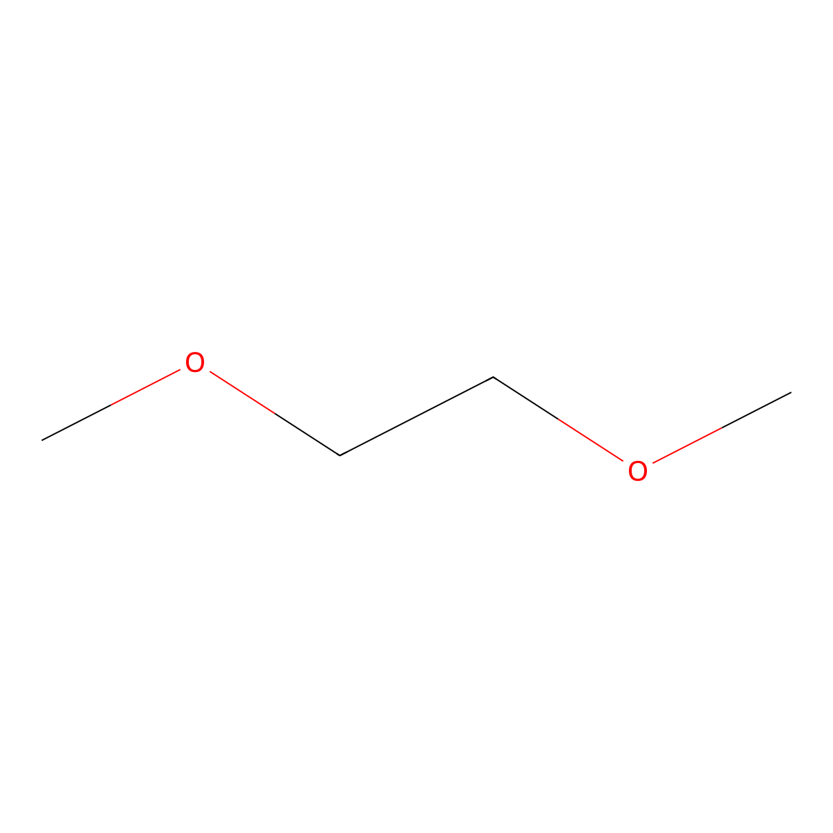1,2-Dimethoxyethane molecular structure, CAS 24991-55-7