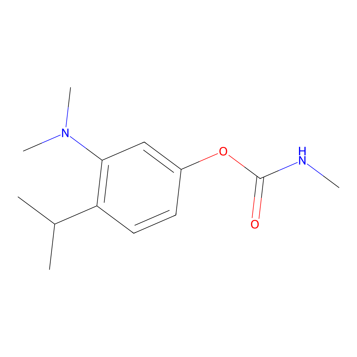 Phenol, 3-(dimethylamino)-4-isopropyl-, methylcarbamate (ester), monohydrochloride molecular structure, CAS 24996-51-8