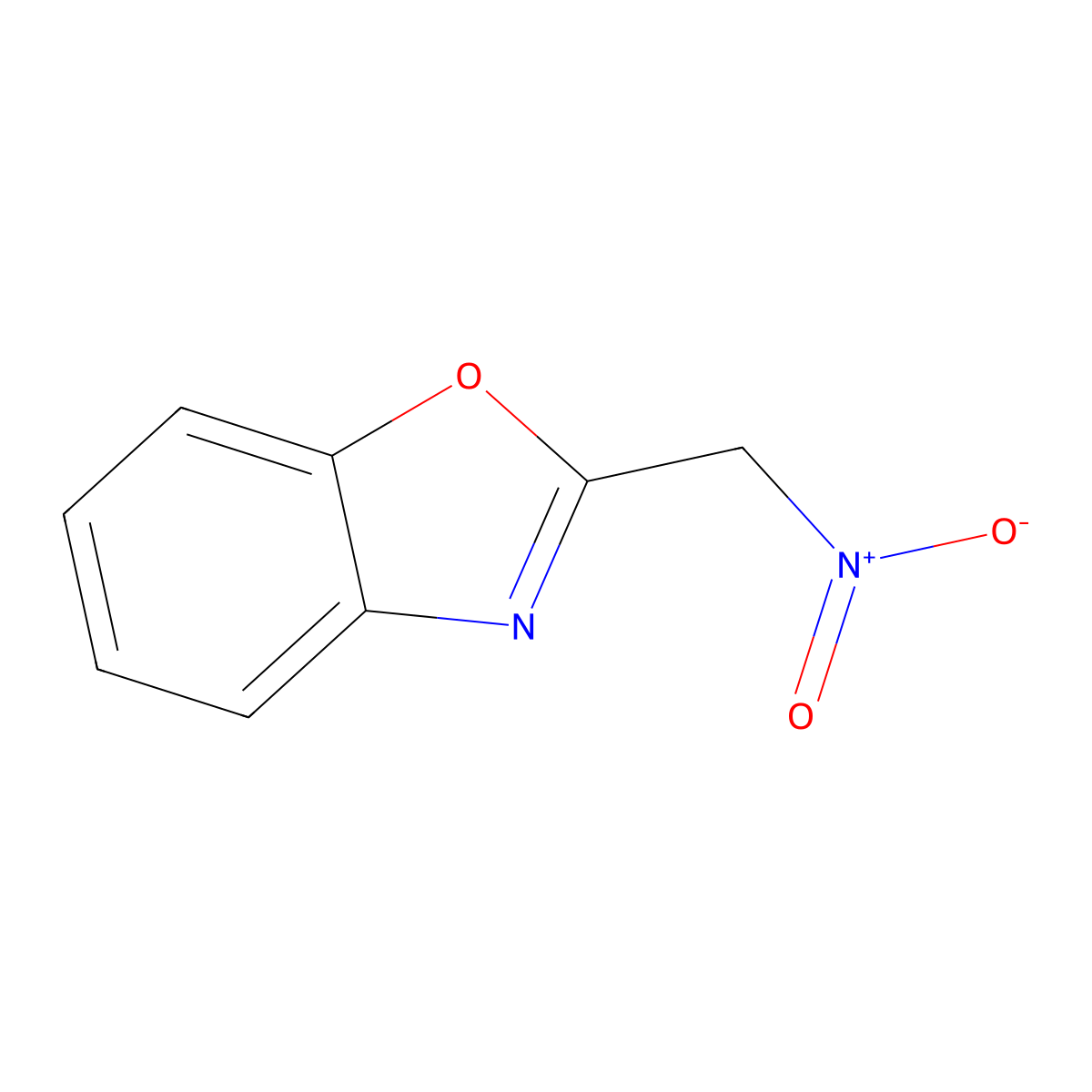 Benzoxazole, 2-(nitromethyl)- molecular structure, CAS 24998-80-9