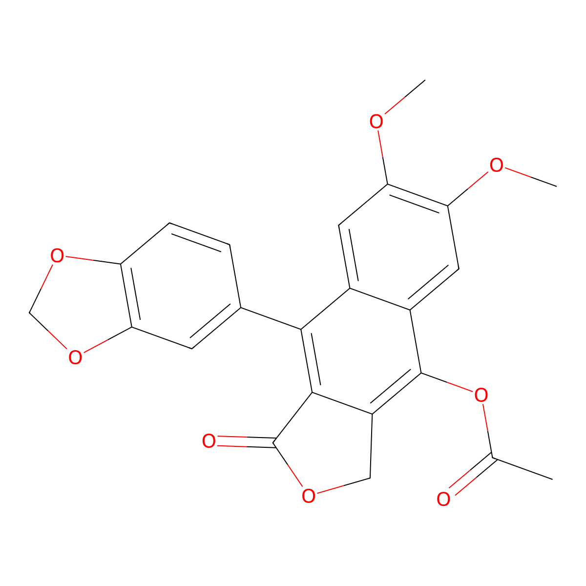 Acetyldiphyllin molecular structure, CAS 25001-54-1