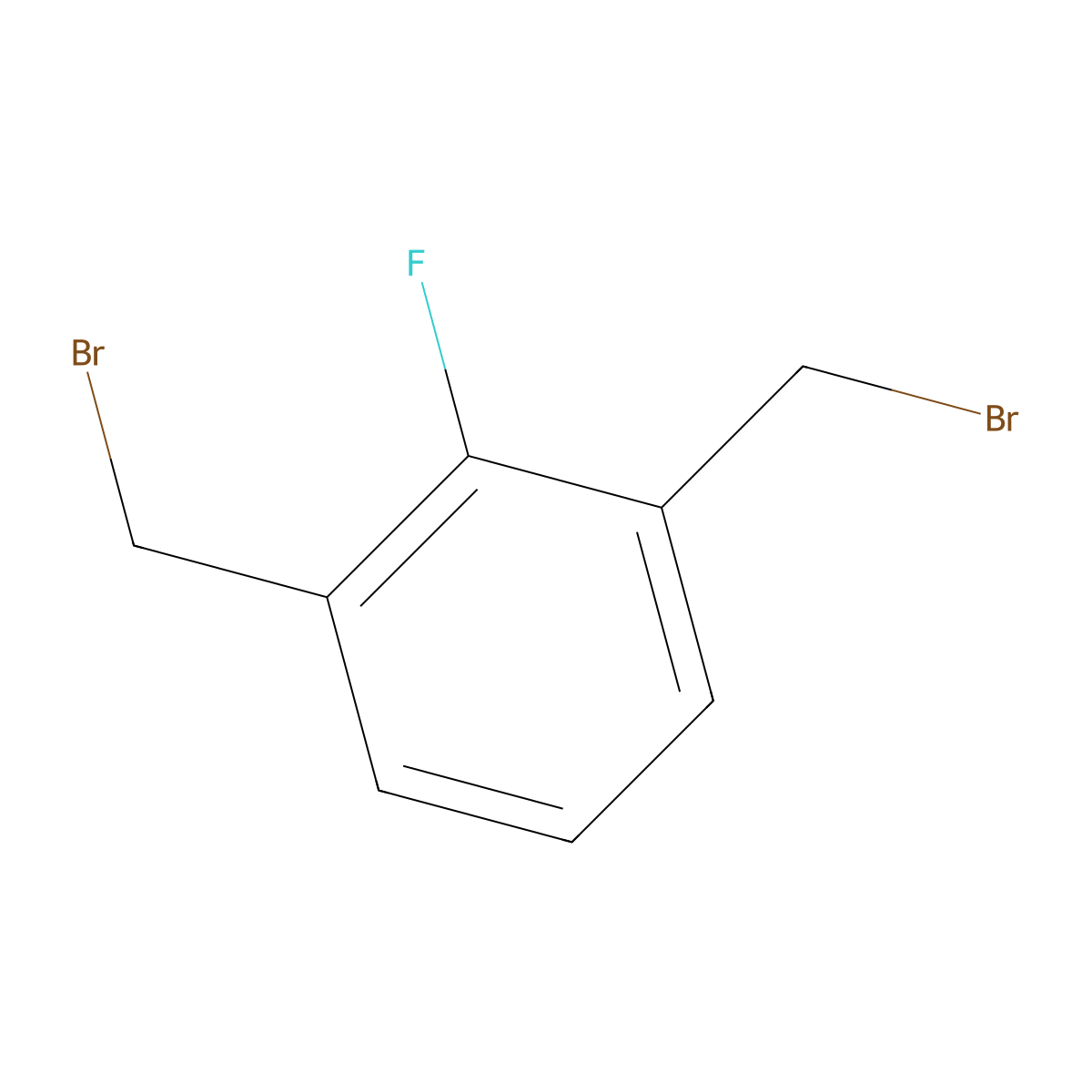 1,3-Bis(bromomethyl)-2-fluorobenzene molecular structure, CAS 25006-86-4