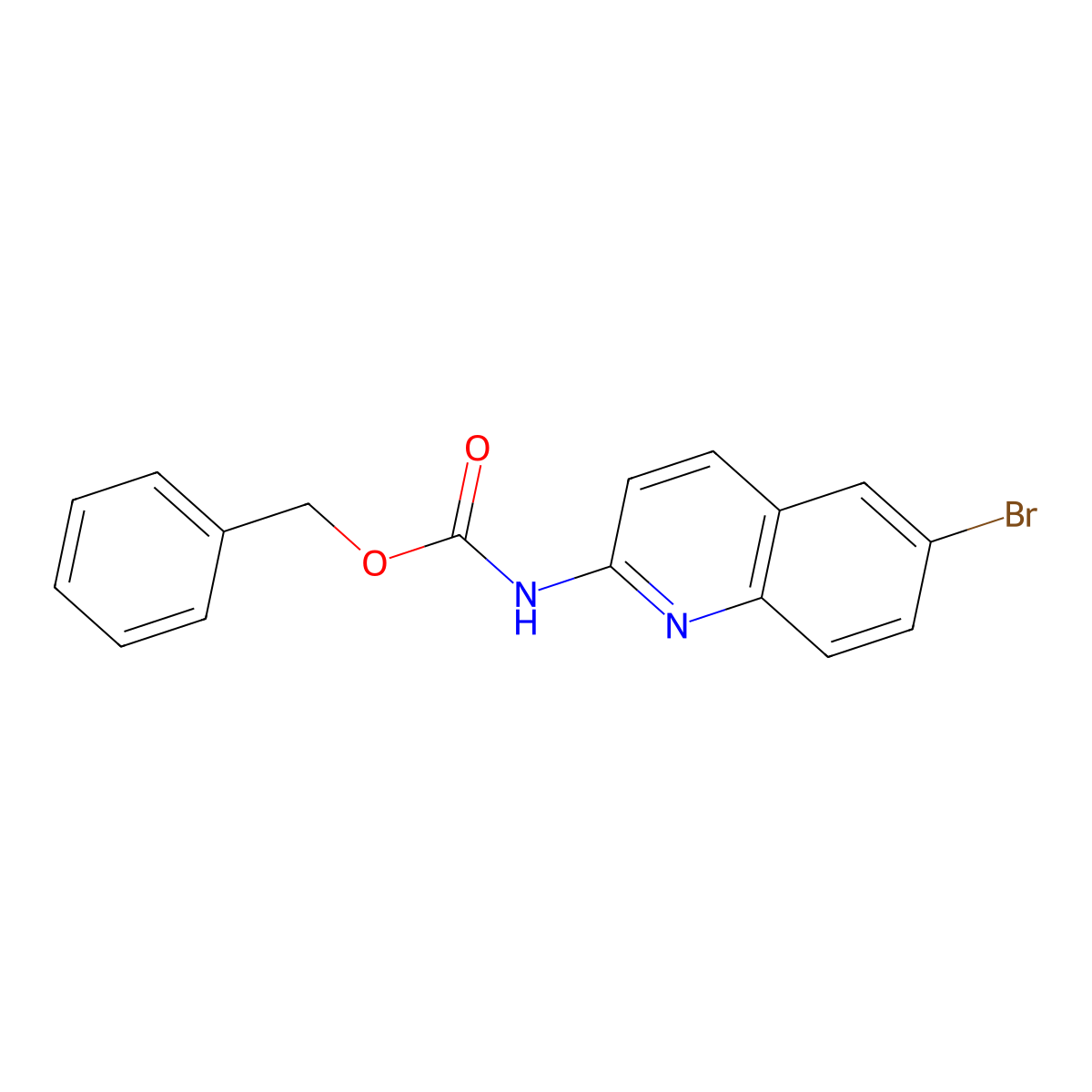 benzyl N-(6-bromoquinolin-2-yl)carbamate molecular structure, CAS 2500655-34-3