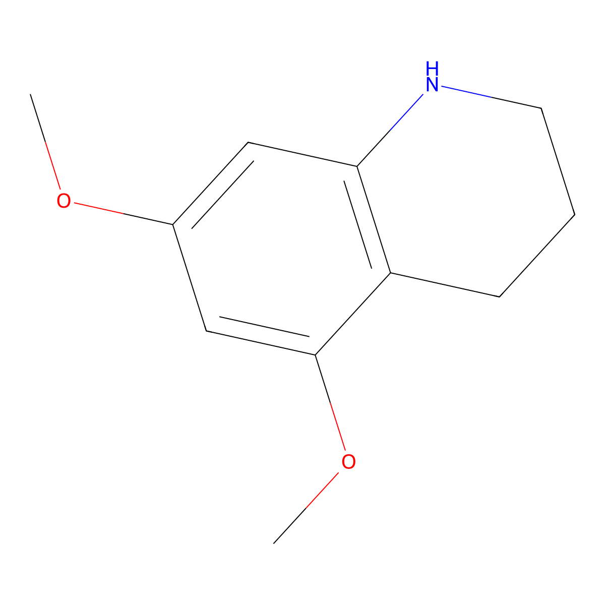 5,7-Dimethoxy-1,2,3,4-tetrahydroquinoline molecular structure, CAS 250156-42-4