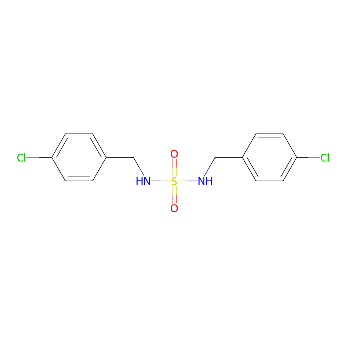 N,N'-bis(4-chlorobenzyl)sulfamide molecular structure, CAS 250165-78-7