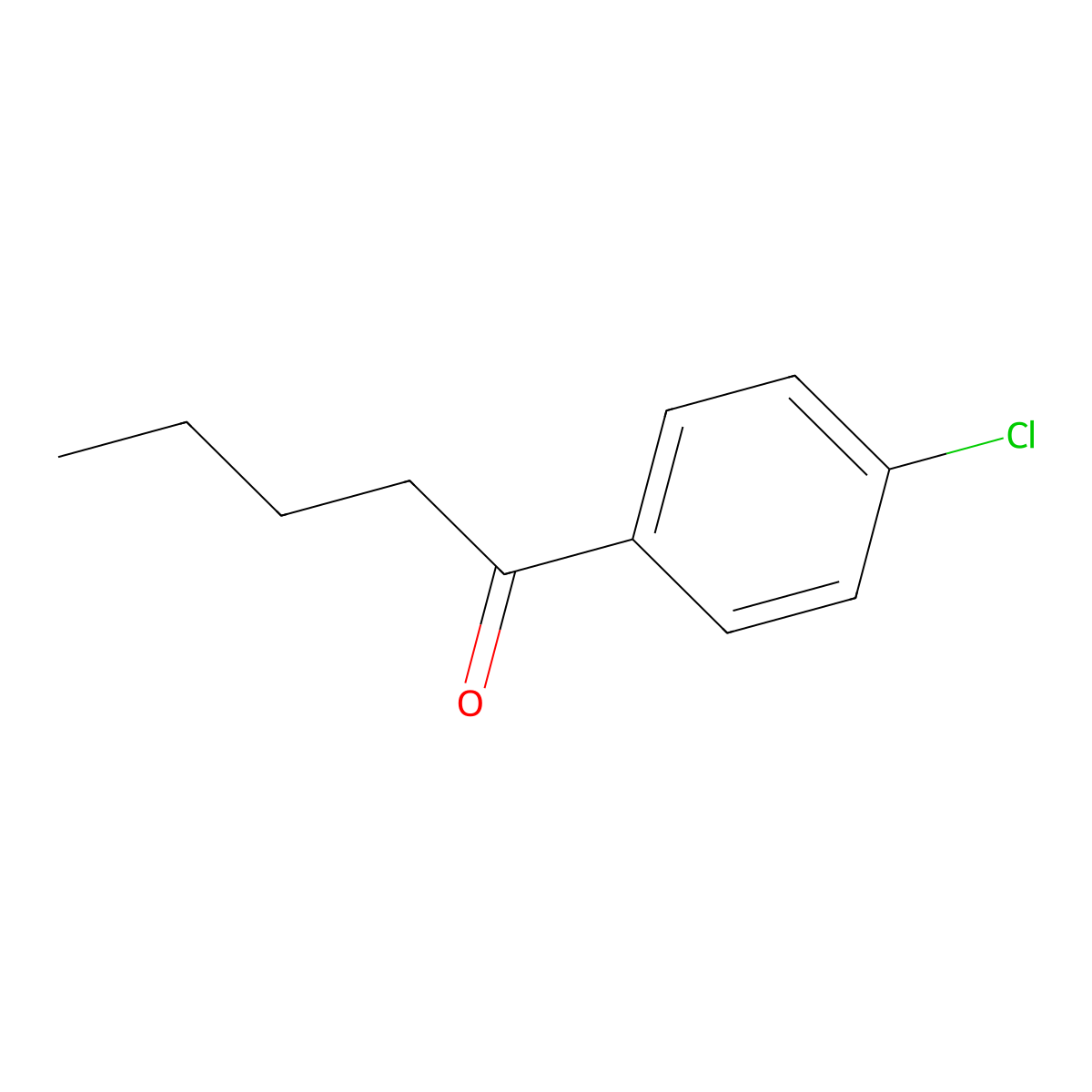 4'-Chlorovalerophenone molecular structure, CAS 25017-08-7