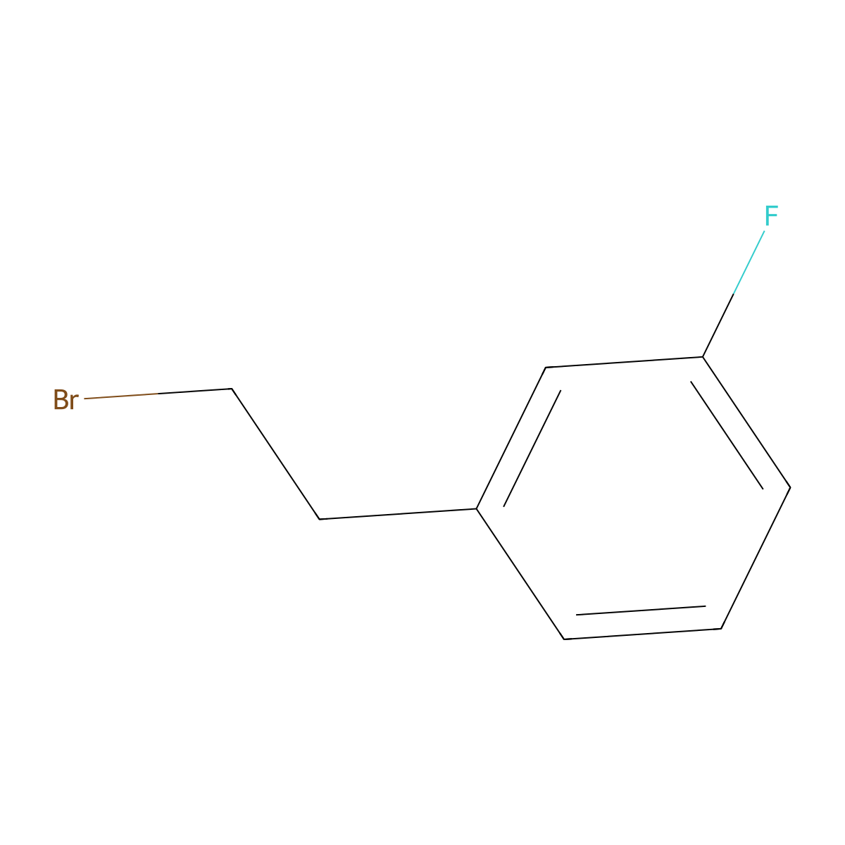 1-(2-Bromoethyl)-3-fluorobenzene molecular structure, CAS 25017-13-4