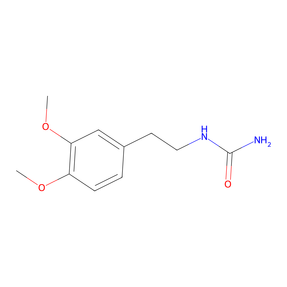 N-(2-(3,4-Dimethoxyphenyl)ethyl)urea molecular structure, CAS 25017-47-4