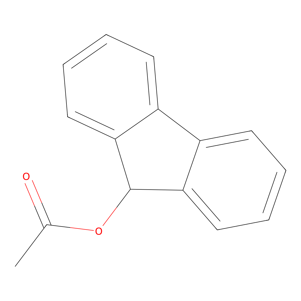 9-Fluorenyl acetate molecular structure, CAS 25017-68-9