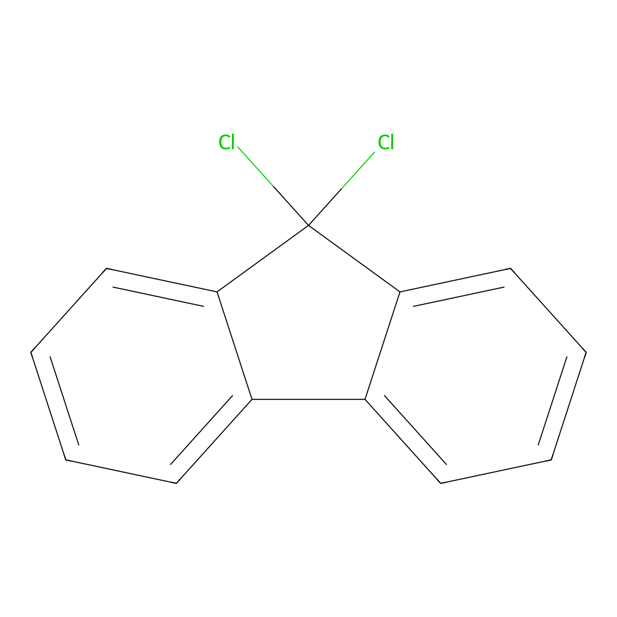 9,9-Dichlorofluorene molecular structure, CAS 25023-01-2