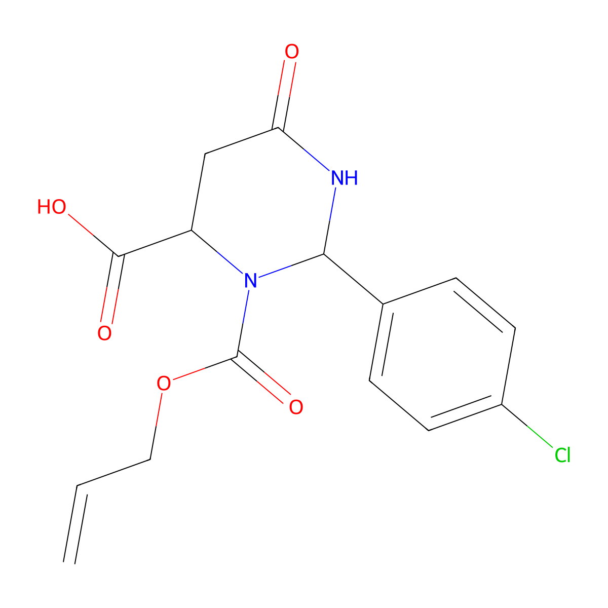 Alloc-(cyclo-P-clc6H4CH)-asn-H molecular structure, CAS 250264-85-8