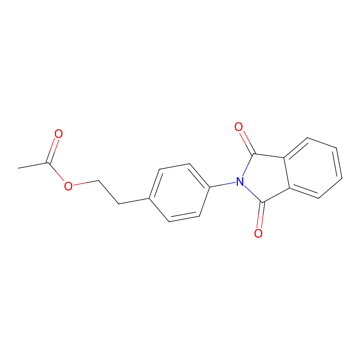 2-[4-(1,3-dioxo-1,3-dihydro-2H-isoindol-2-yl)phenyl]ethyl acetate molecular structure, CAS 250296-64-1
