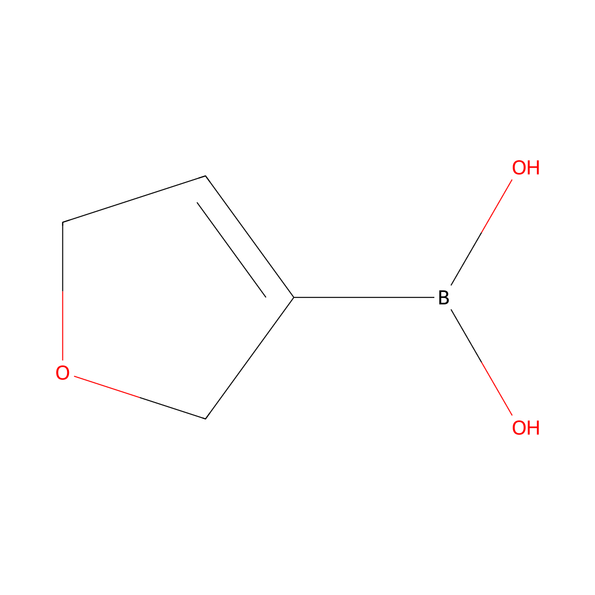 (2,5-Dihydrofuran-3-yl)boronic acid molecular structure, CAS 2502976-57-8