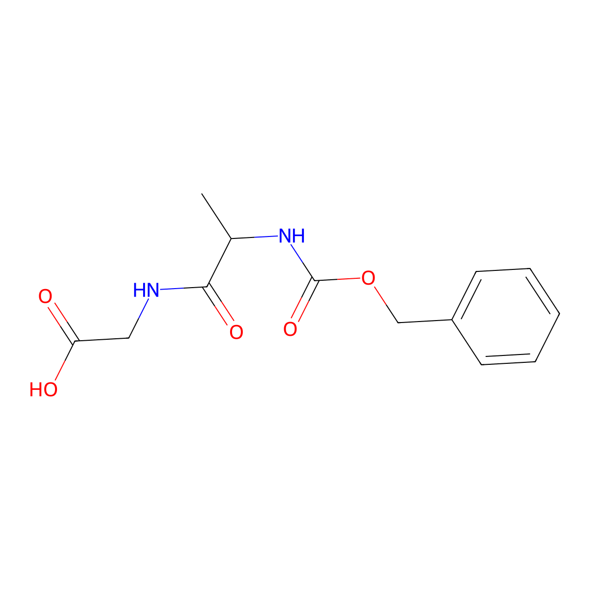 Z-Dl-Ala-Gly-OH molecular structure, CAS 2503-31-3