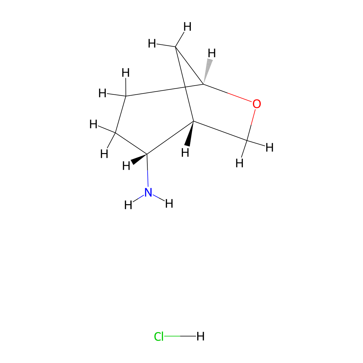 (1S,2R,5S)-6-Oxabicyclo[3.2.1]octan-2-amine;hydrochloride molecular structure, CAS 2503155-47-1