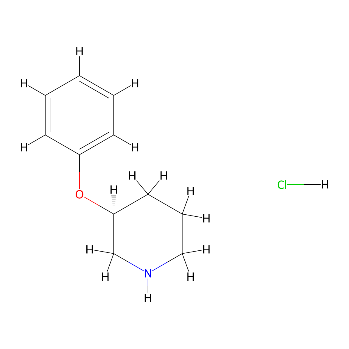 (3S)-3-phenoxypiperidine hydrochloride molecular structure, CAS 2503155-65-3