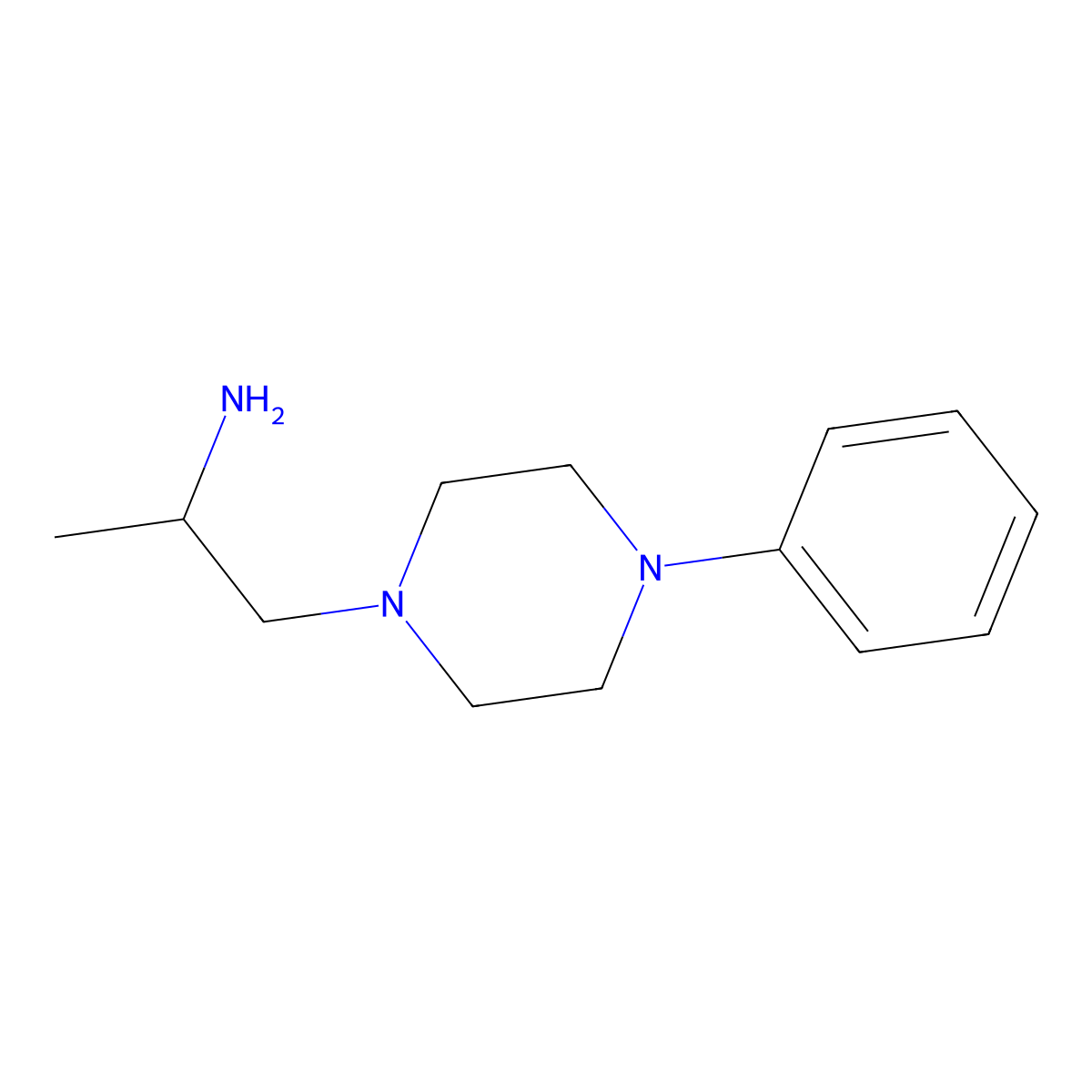 1-(4-Phenylpiperazin-1-YL)propan-2-amine molecular structure, CAS 25032-16-0
