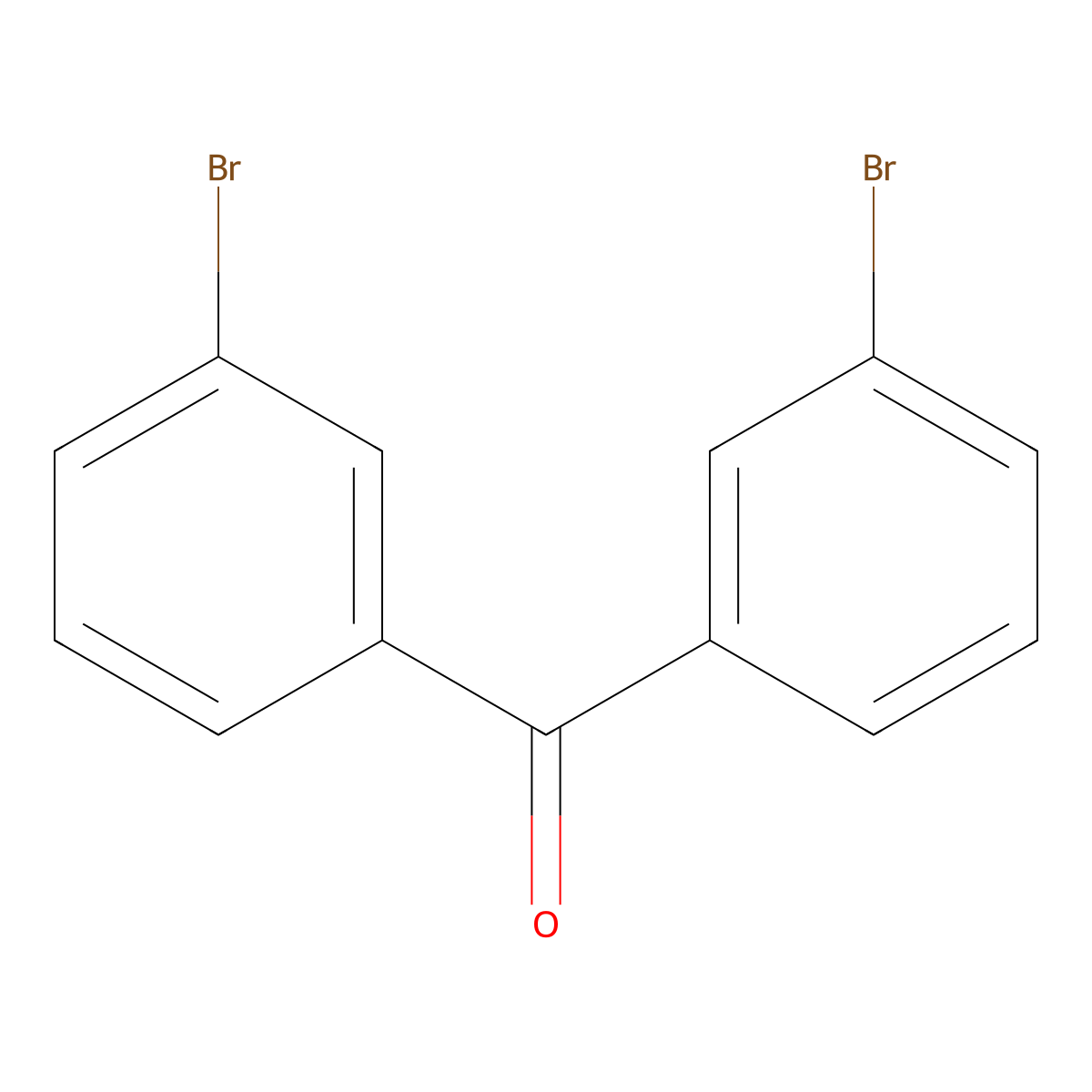 Bis(3-bromophenyl)methanone molecular structure, CAS 25032-74-0