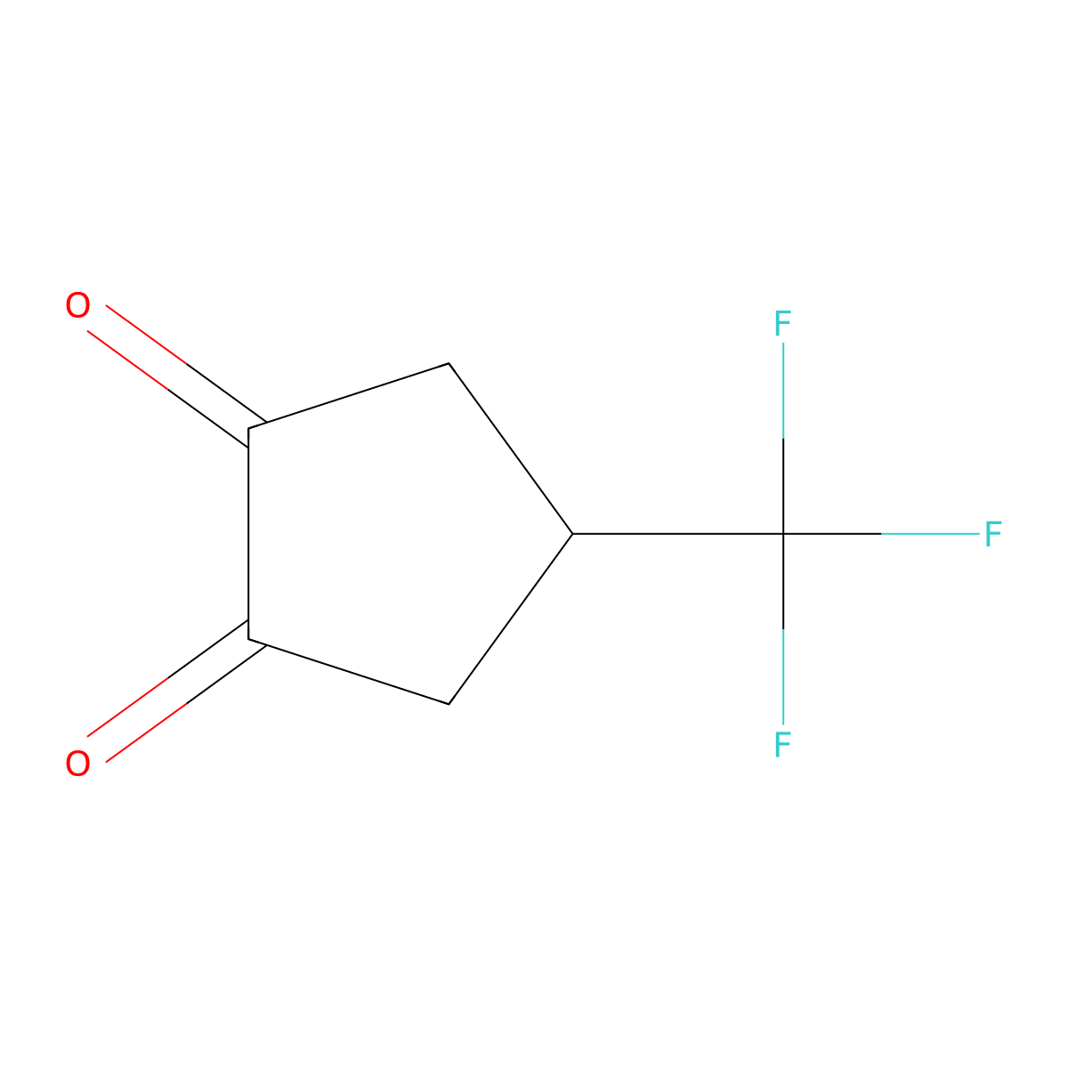4-(Trifluoromethyl)cyclopentane-1,2-dione molecular structure, CAS 2503201-73-6