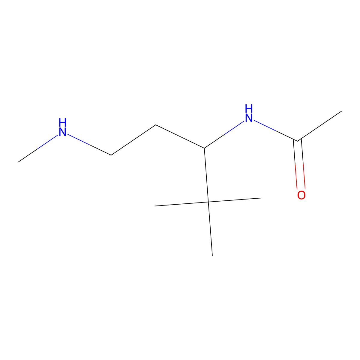 N-[4,4-dimethyl-1-(methylamino)pentan-3-yl]acetamide molecular structure, CAS 2503201-79-2