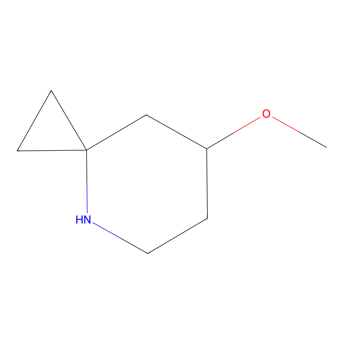 7-Methoxy-4-azaspiro[2.5]octane molecular structure, CAS 2503202-12-6