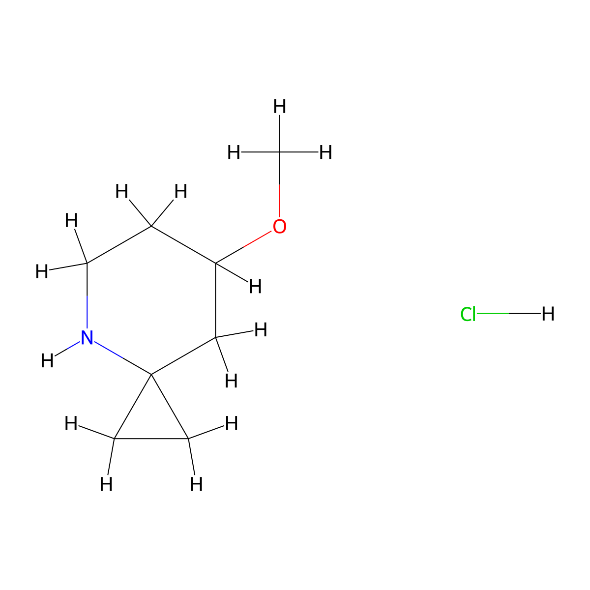 7-Methoxy-4-azaspiro[2.5]octane hydrochloride molecular structure, CAS 2503202-13-7