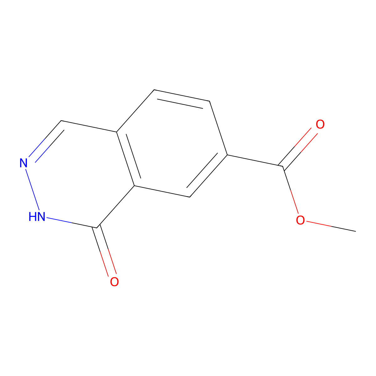 Methyl 4-oxo-3,4-dihydrophthalazine-6-carboxylate molecular structure, CAS 2503202-17-1