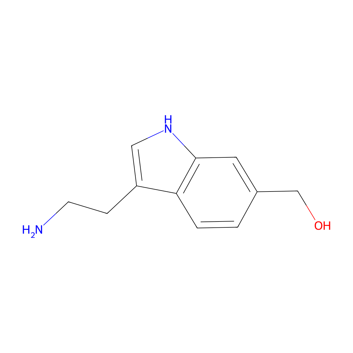 [3-(2-aminoethyl)-1H-indol-6-yl]methanol molecular structure, CAS 2503202-46-6