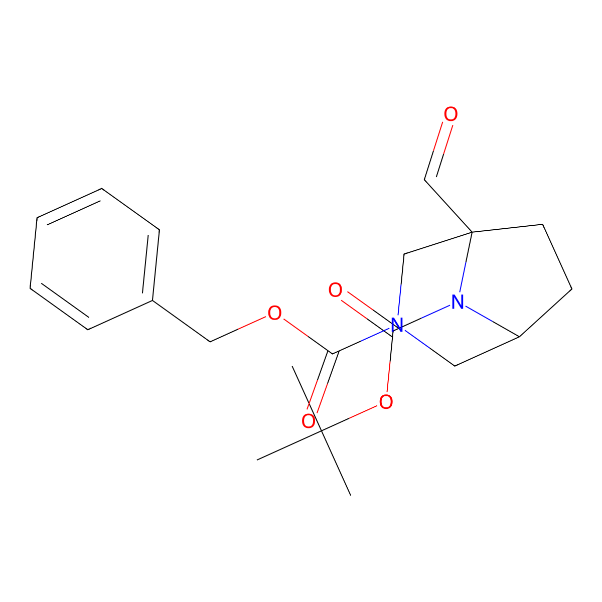 3-Benzyl 8-tert-butyl 1-formyl-3,8-diazabicyclo[3.2.1]octane-3,8-dicarboxylate molecular structure, CAS 2503202-51-3