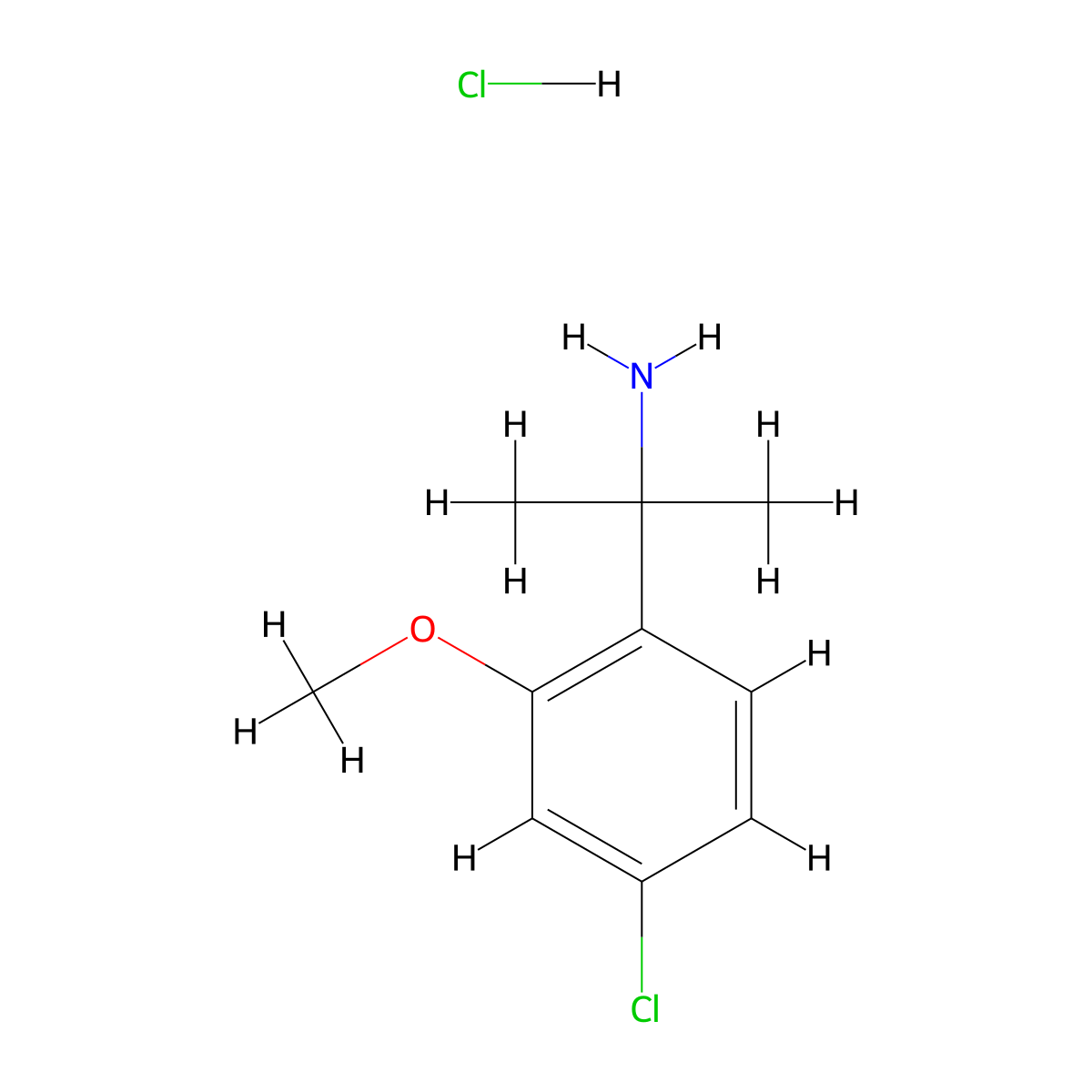 2-(4-Chloro-2-methoxyphenyl)propan-2-aminehydrochloride molecular structure, CAS 2503202-64-8