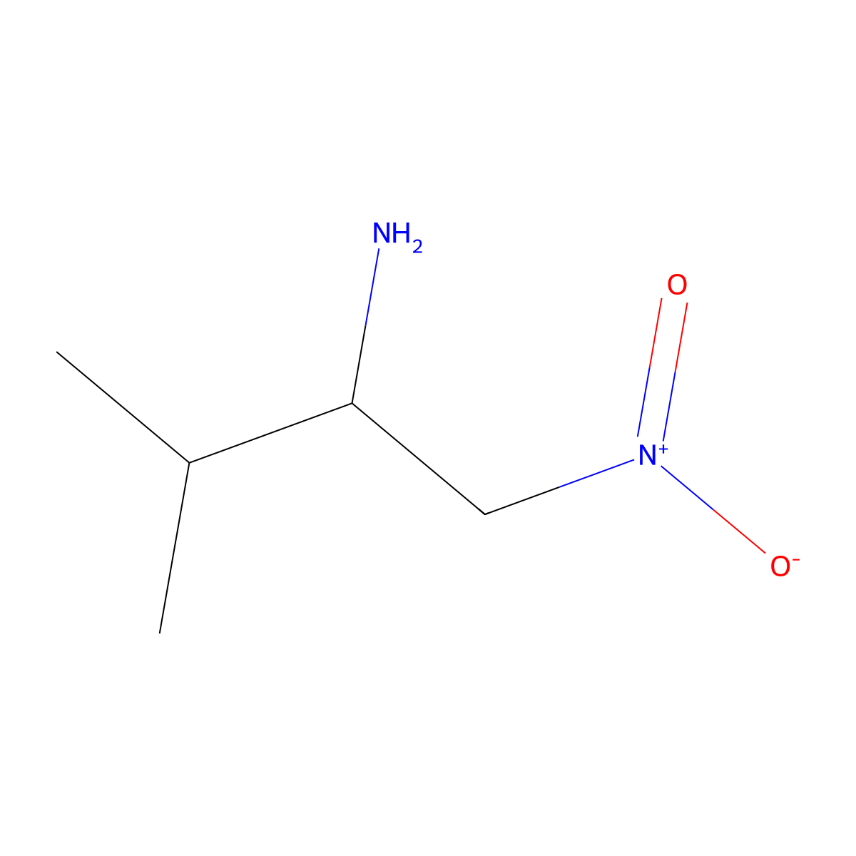 3-Methyl-1-nitrobutan-2-amine molecular structure, CAS 2503202-67-1