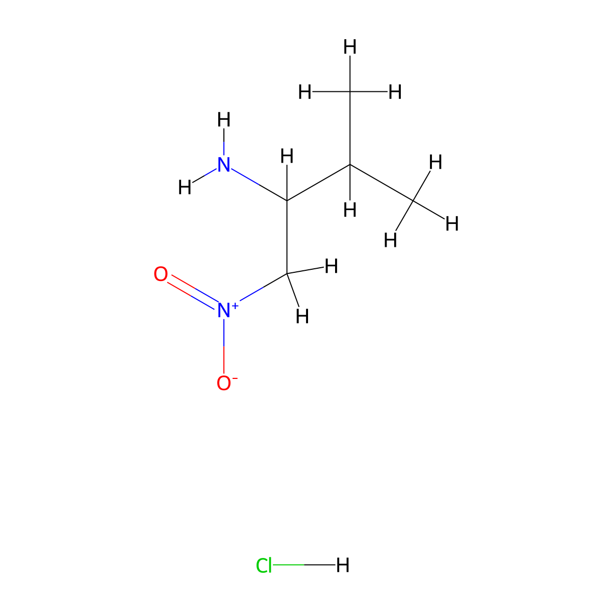 3-Methyl-1-nitrobutan-2-aminehydrochloride molecular structure, CAS 2503202-68-2
