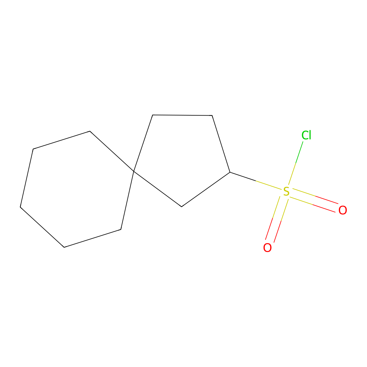Spiro[4.5]decane-2-sulfonyl chloride molecular structure, CAS 2503202-82-0