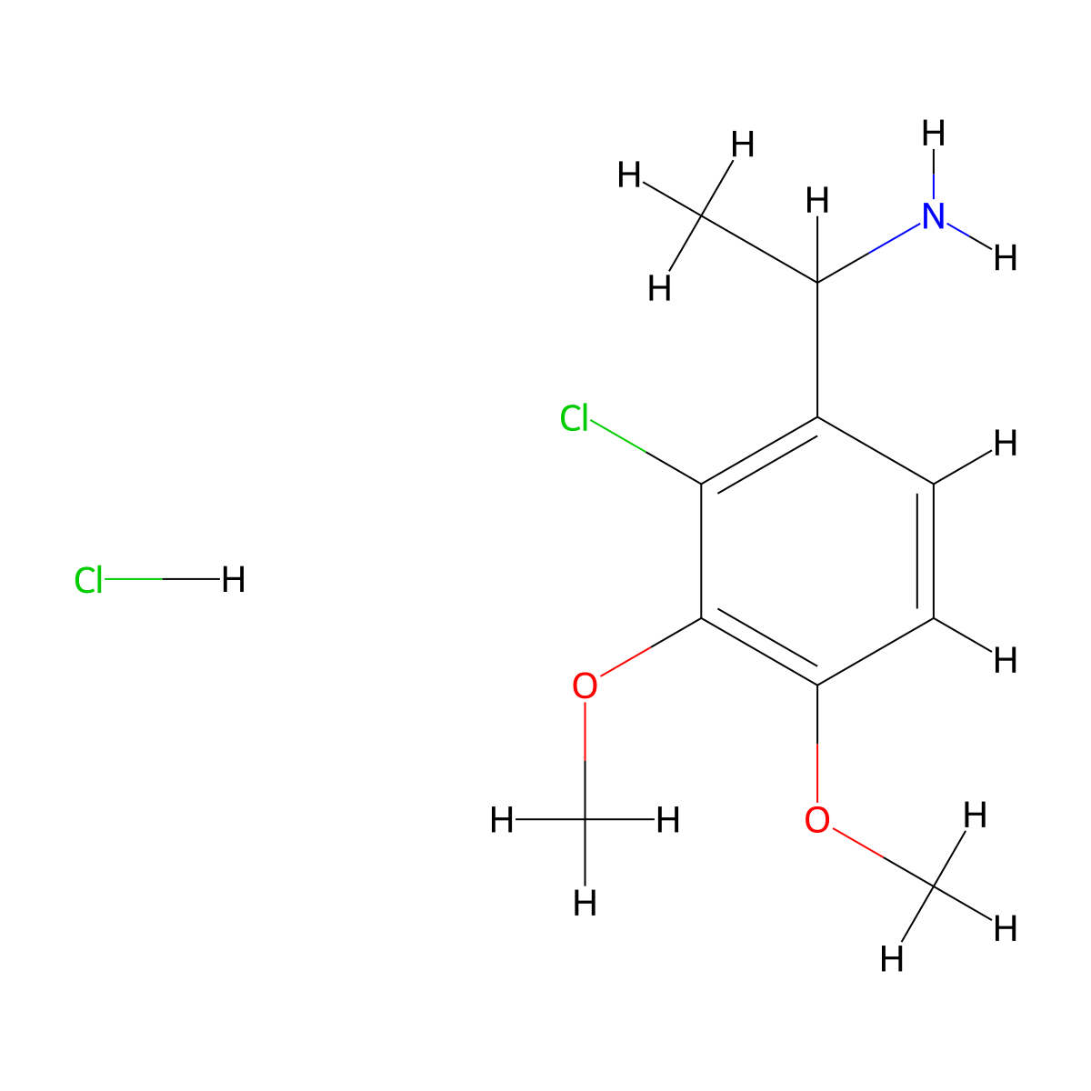 1-(2-Chloro-3,4-dimethoxyphenyl)ethan-1-aminehydrochloride molecular structure, CAS 2503203-30-1