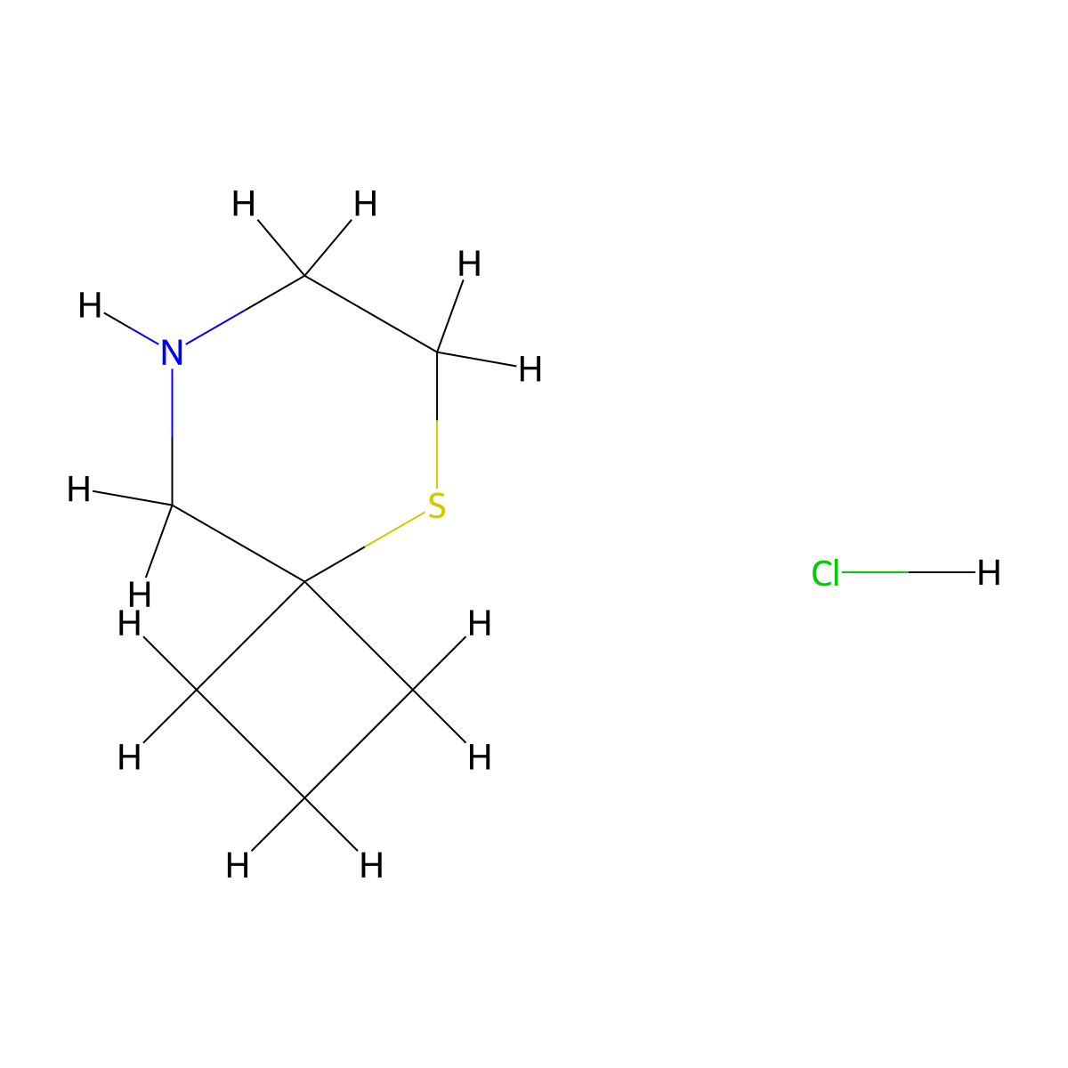 5-Thia-8-azaspiro[3.5]nonane hydrochloride molecular structure, CAS 2503203-63-0